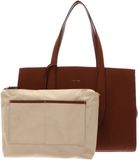 PICARD Leren schoudertas shopper Day Trip Shopper Cognac bruine