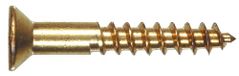 De The Hillman Group 41835 Brass Flat Head Phillips Wood Screw, 8 x 3/4-Inch, 100-Pack