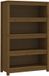 vidaXL Boekenkast 80x35x126 cm massief grenenhout honingbruin