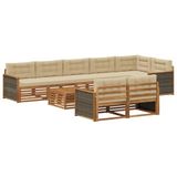 vidaXL - Buiten - bank - set - 9 - st