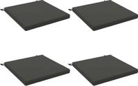 vidaXL - 4-Piece - Zitkussens - SOEST - 4 - st - 100% - Polyester - Antraciet