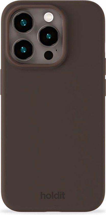 Holdit Silicone Case geschikt voor Apple iPhone 15 Pro - Chocolate