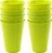 Hega Hogar gobelets à limonade - 12x pièces - 430 ml - plastique - vert