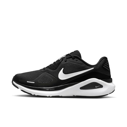 Nike Dames W Structure 26 hardloopschoen, zwart/wit/cool grijs/metallic, 42,5 EU