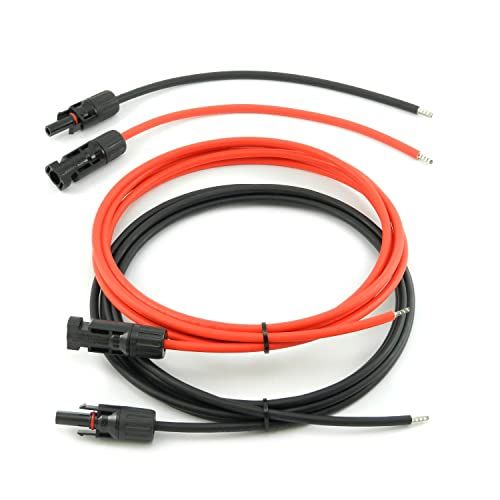 Solarkabel 10 m 4 mm² Zwart/Rood - Professionele verbindingskabel voor zonnepanelen