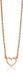 ZINZI zilveren ketting rosé verguld open hartje 40-43cm ZIC1420R