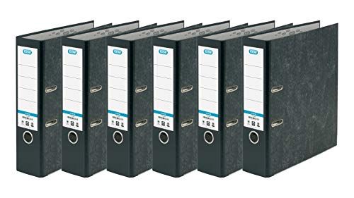 ELBA A4 Extra Large Capacity Lever Arch Files - Black - Pack of 6