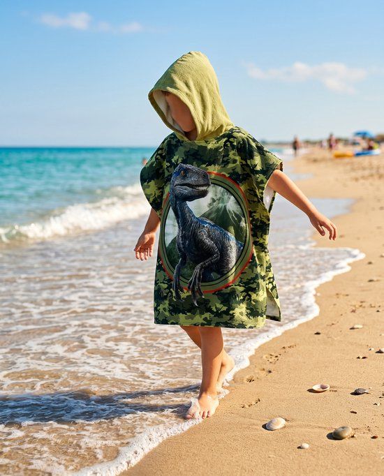 4KidsOnly Jurassic World Strandhanddoekponcho 60x120 cm