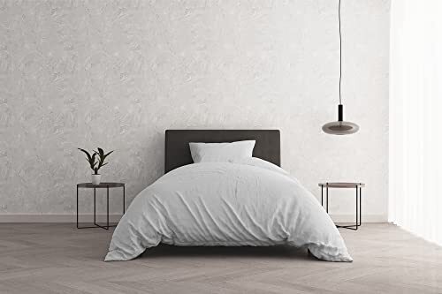 Italian Bed Linen Beddengoedset"Natural Colour", wit/wit, klein tweepersoonsbed