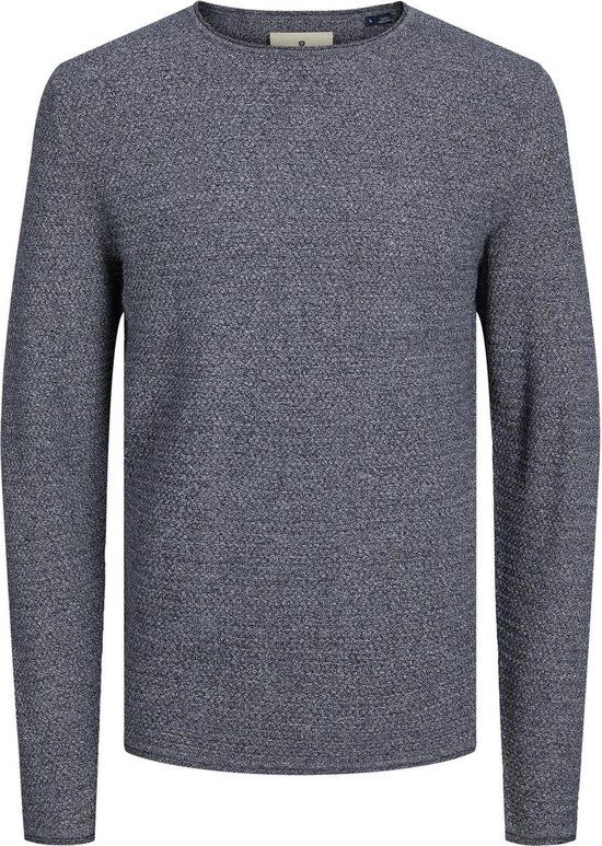 JACK & JONES JPRBLUMIGUEL Knit Crew Neck Men's Sweater - Maritime Blue - Size M
