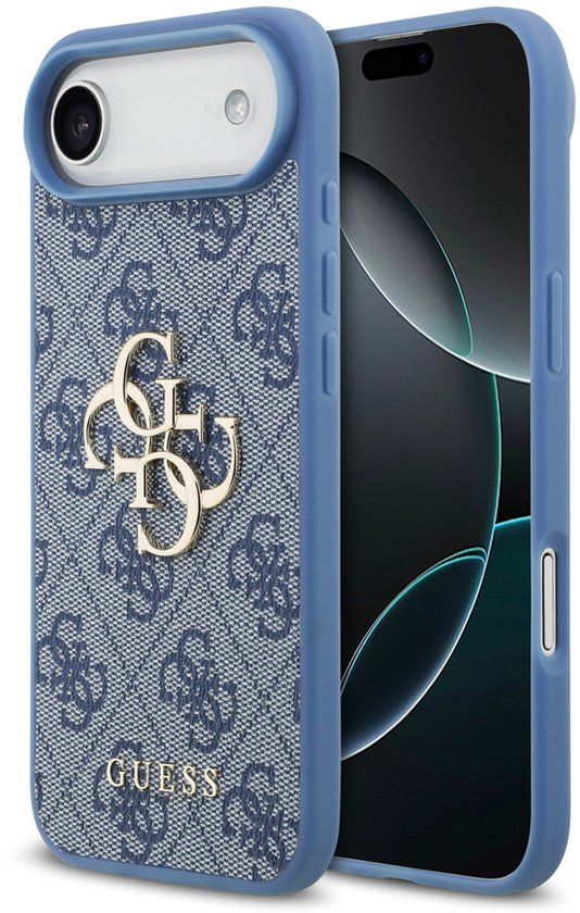Guess Back Cover - iPhone 17 Air - Blauw - Slank Design met Big Metal Logo
