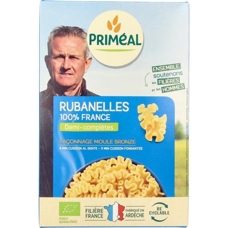 Primeal Rubanelle halfvolkoren pasta bio 400g