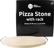 Grill Fanatics Pizzasteen met houder ø 38 cm