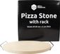 Grill Fanatics Pizzasteen met houder ø 38 cm