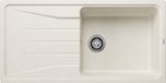 Blanco Silgranit spoelbak, 1000x500 mm, zacht wit