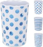 Excellent Houseware Beker melamine 340ml blauw