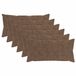 vidaXL Taie d'oreiller Brun clair 40 x 80 cm (6 pièces)