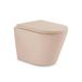 QeramiQ Dely cuvette suspendue – sans bride – profondeur 51,7 cm – avec abattant softclose 35 mm – beige mat