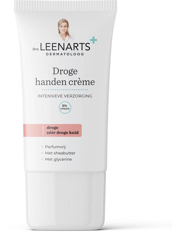 Drs Leenarts Handcrème – Intensief herstellend met 5 % ureum, glycerine & huideigen lipiden – Parfumvrij – 50 ml