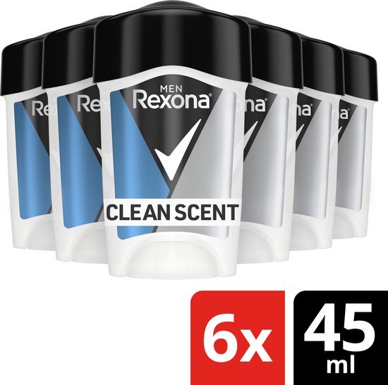 Rexona Deodorant Stick Men Maximum Protection Clean Scent Voordeelverpakking 6x45ml