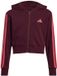 Adidas Essentials Sweatshirt Met Rits Paars 13-14 Years Meisje