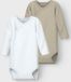 NAME IT NBNBODY 2P LS WRAP SOLID NOOS Body Unisexe Manches longues Uni Pur Cachemire Coton 74