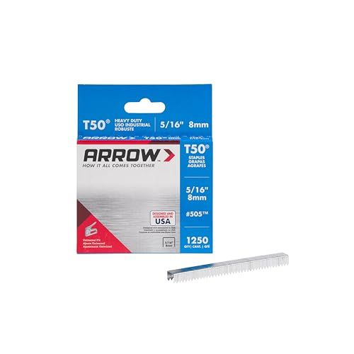 ARROW T50 Staple Box, 8 mm - 5/16 inch, 1250 Pieces