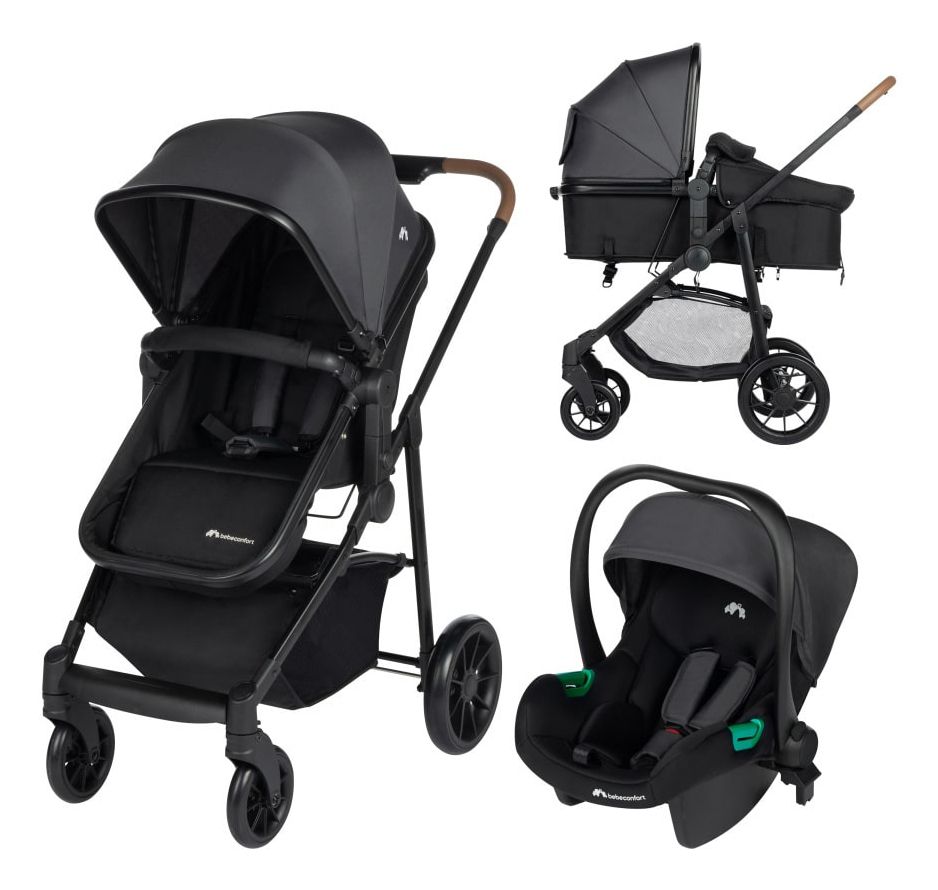 Bebeconfort Haze Trio Reissysteem - 3-in-1 Kinderwagen - Zwart
