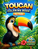 Toucan Coloring Book for Kids: Tropical Rainforest Coloring Pages and Real Toucan Facts for Kids Who Love Exotic Birds