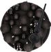 Billiet - Vanlaere Décoration de Noël noire set étoile avec boules de Noël 6 - 8 - 10 cm paquet 41 x pièces - mat/brillant/paillettes mix