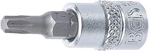 Bgs 2593 | bitinzet | lengte 38 mm | 6,3 mm (1/4") | T-profiel (voor torx) T25 | CV-staal
