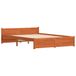vidaXL - Bedframe - Wasbruin - Massief grenenhout