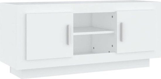 vidaXL Tv-meubel 102x35x45 cm bewerkt hout wit