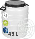 Garronda 45L met Persring - Vat met wijde hals - Kuilvoer in vat – Bagagetrommel – Gistingsvat – Gistingscontainer – Voerton