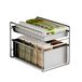 Happiq Keukenorganizer - Gootsteen Organizer 2-Laags - Uittrekbare Kast met Ventilatie - Voor Keuken & Badkamer - Zwart