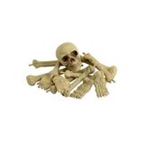 Smiffys Bag of Bones & Skull, Natural