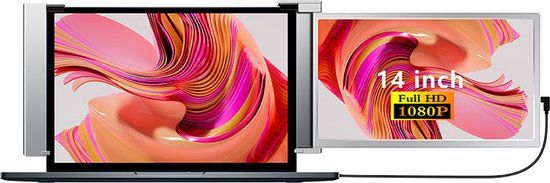 Lipa S14 15 inch Portable Monitor - Full HD - IPS - USB-C & HDMI - 60Hz