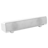 USB-soundbar, luidspreker, pc, stereo-soundbar, muziekspeler, bass surround soundbox, 3,5 mm ingang voor desktop/laptop/tv/smartphone/tablet/MP3/4 (wit)