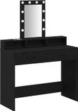 vidaXL - Kaptafel - Zwart - 100 x 41 x 140 cm - Bewerkt hout