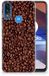 B2Ctelecom Motorola Moto E7/E7i Power Siliconen Case Koffiebonen