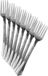 Urban Living Couverts - Fourchettes - 24 pièces - Plastique - 17 cm - Argent - Réutilisable