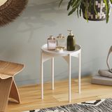 Merkloos Asir - Salontafel - Wit - 44 x 44 x 57 cm