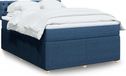 Maison Exclusive - Sommier à lattes de lit avec matelas bleu 160x200 cm tissu