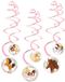 Amscan - Beautiful horses - Swirl decoratie (6 stuks)