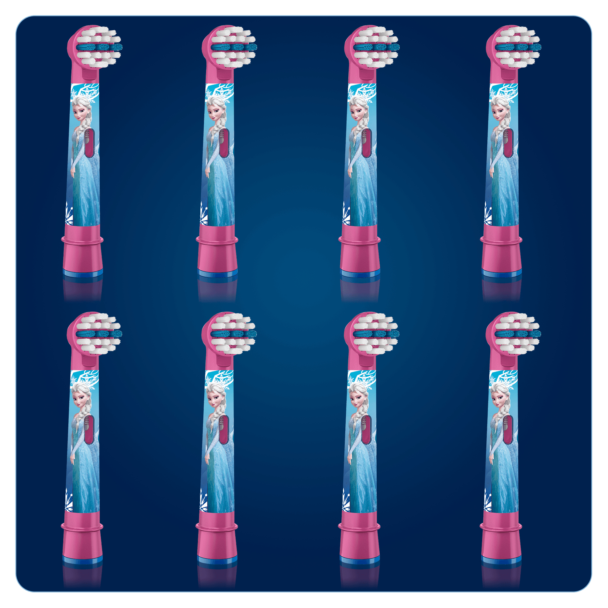 Oral-B Kids Opzetborstels Frozen, Verpakking Van 8 Stuks, Verpakking Op Brievenbusformaat