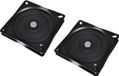vidaXL Draaiplateaus voor bootstoelen - 2 stuks - Standaard - 160x160x2,5 mm - Staal - Wit