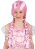 Roze Carnival Toys Pruik Meisjes Synthetisch Roze One-size