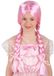 Roze Carnival Toys Pruik Meisjes Synthetisch Roze One-size