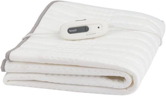 sensiplast Elektrische onderdeken - 150 x 80 cm - Fleece - Wit - 6 standen - Automatisch uitschakelen