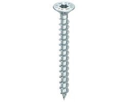 HECO TOPIX-Plus spaanplaatschroef 6x110mm platkop verzinkt voldraad HD-30